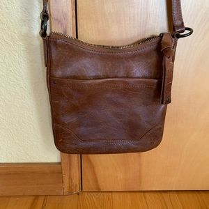 Frye Melissa Swing Pack crossbody bag, Cognac/brown